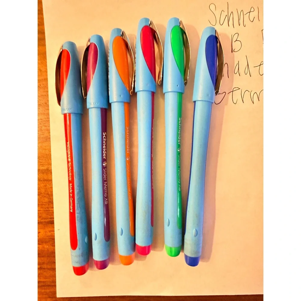Schneider 16pc Pen Lot Slider Memo XB Edge XB Viscoglide Germany Multicolor